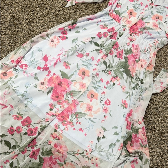 INC International Concepts Light Blue Floral Halter Dress - Picture 10 of 10